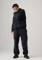 thumbnail for Black Leopard Fleece Pants