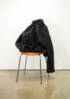 thumbnail for Black Leopard Fleece Jacket