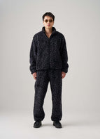 thumbnail for Black Leopard Fleece Jacket