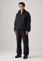 thumbnail for Black Leopard Fleece Jacket