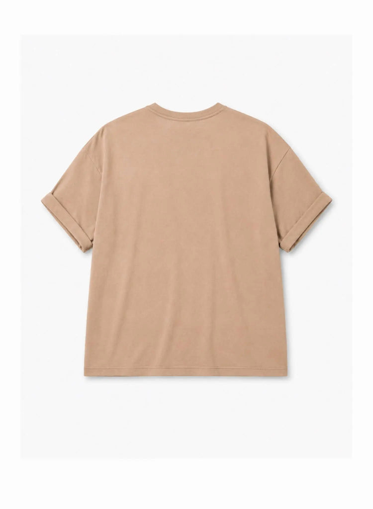Men's Sand Cotton T-shirt – Essential - View 2