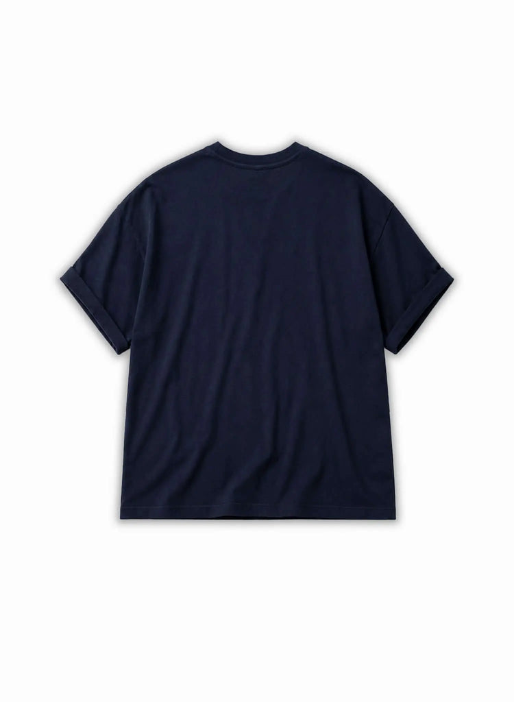 Men's Navy Cotton T-shirt – Essential - View 2