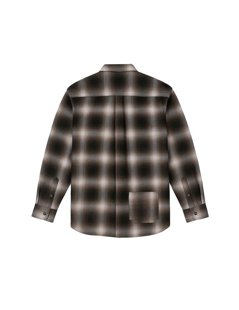 Plaid Cotton Button-Up Shirt - Mercer - View 2