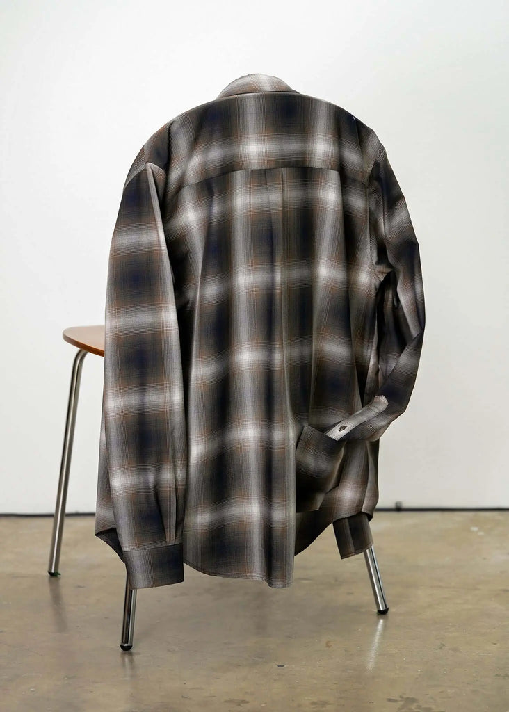 Plaid Cotton Button-Up Shirt - Mercer - View 2