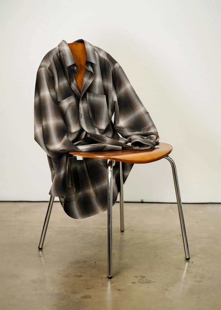 Plaid Cotton Button-Up Shirt - Mercer - View 2