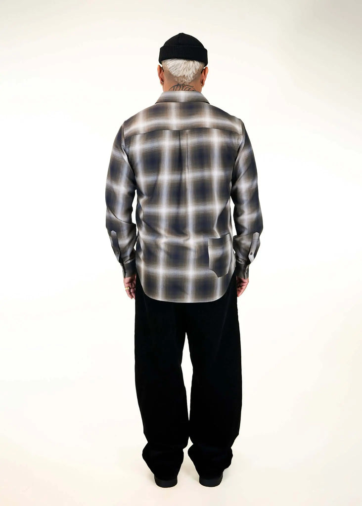Plaid Cotton Button-Up Shirt - Mercer - View 2