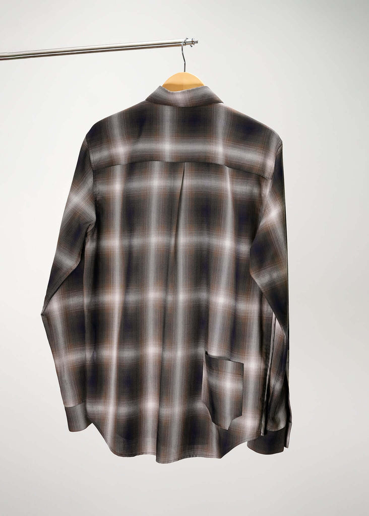 Plaid Cotton Button-Up Shirt - Mercer - View 2