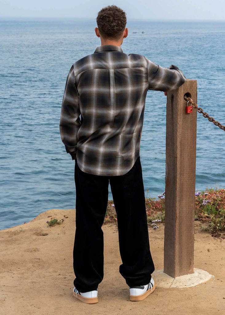 Plaid Cotton Button-Up Shirt - Mercer - View 2