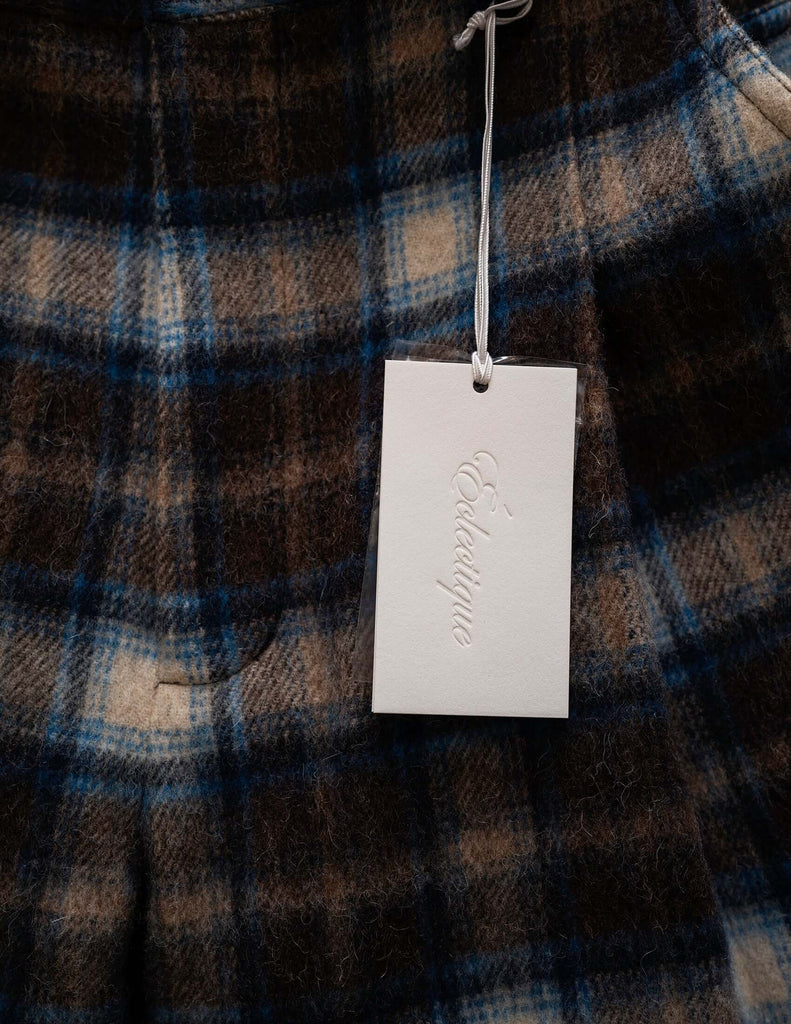 Plaid Pleated Trousers - Mercer - View 2