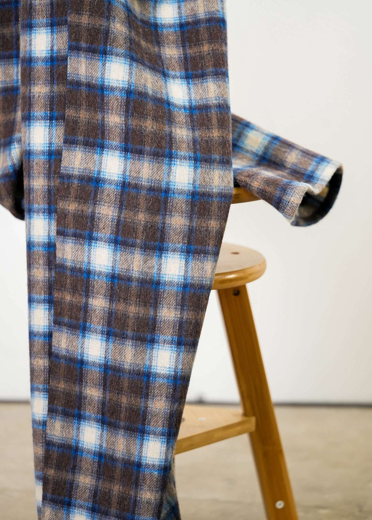 Plaid Pleated Trousers - Mercer - View 2
