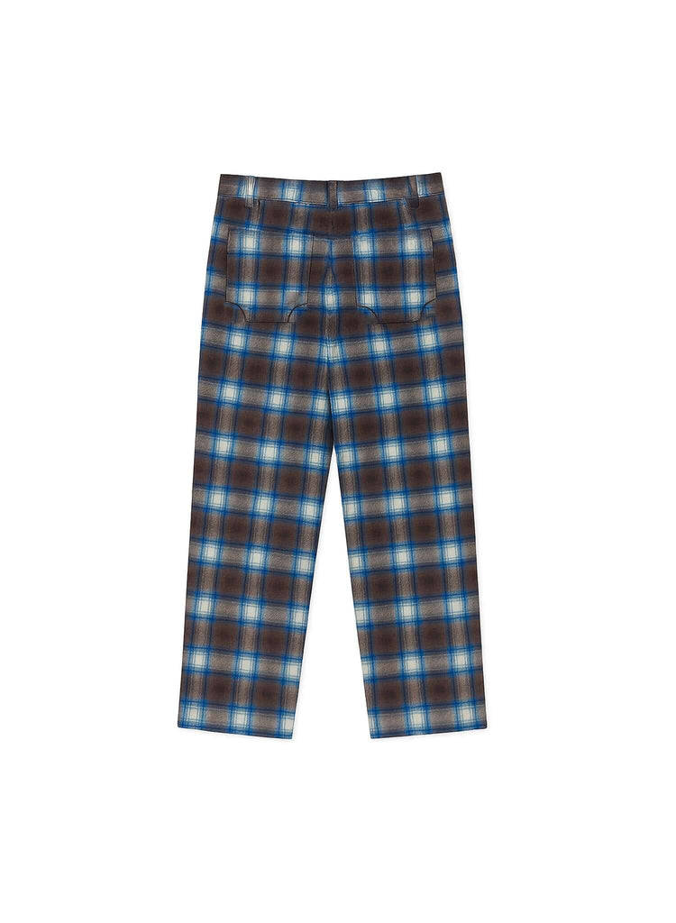 Plaid Pleated Trousers - Mercer - View 2