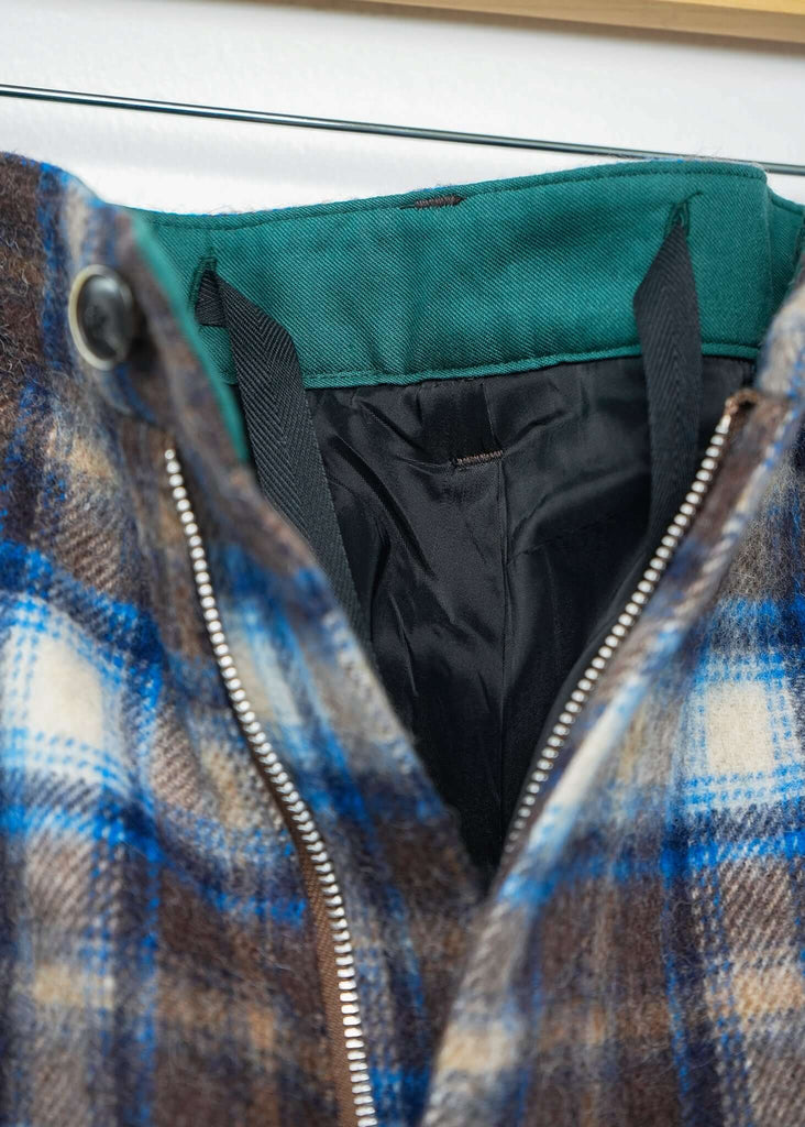 Plaid Pleated Trousers - Mercer - View 2