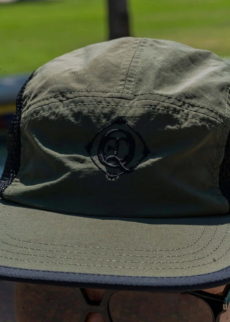 Men's Olive Performance Mesh Cap – Monogram - View 2