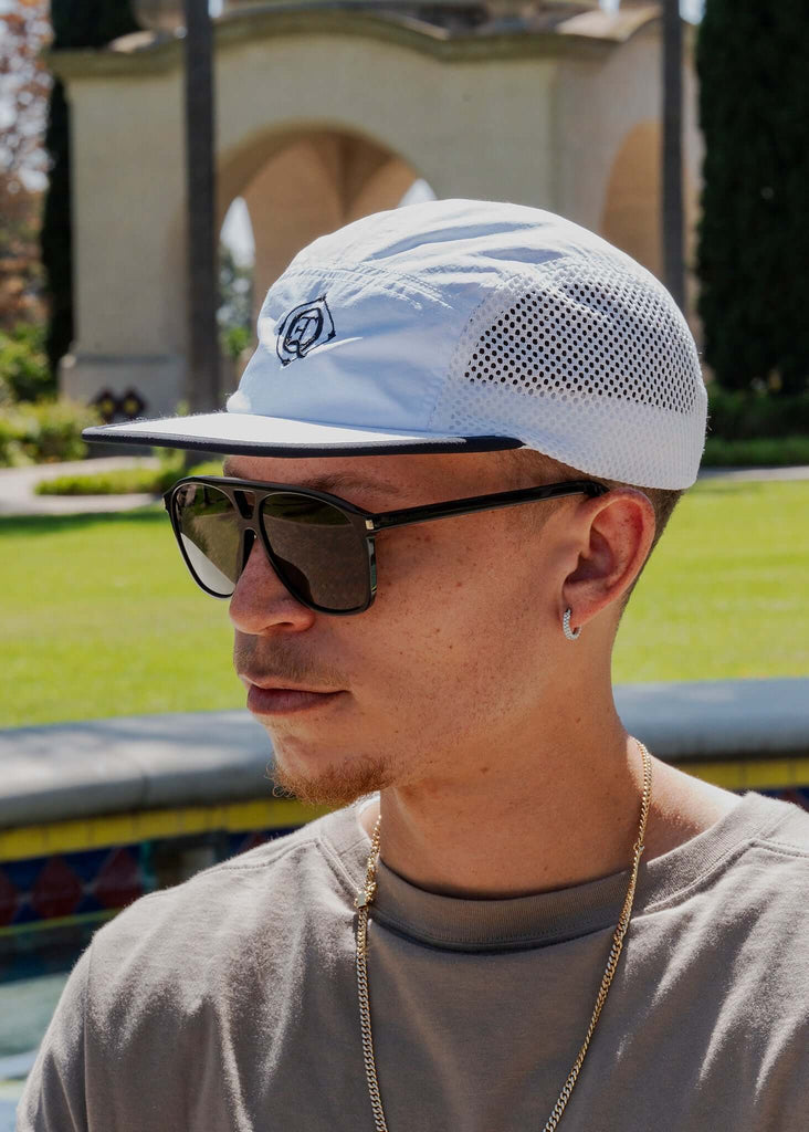 Monogram Performance Mesh Cap White - View 2