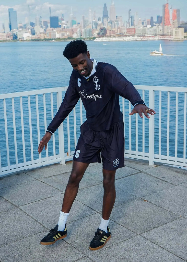 Men's Black Soccer Shorts – Home Team - View 2