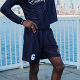 Performance soccer shorts featuring a sleek design and lightweight fabric for comfort and style.