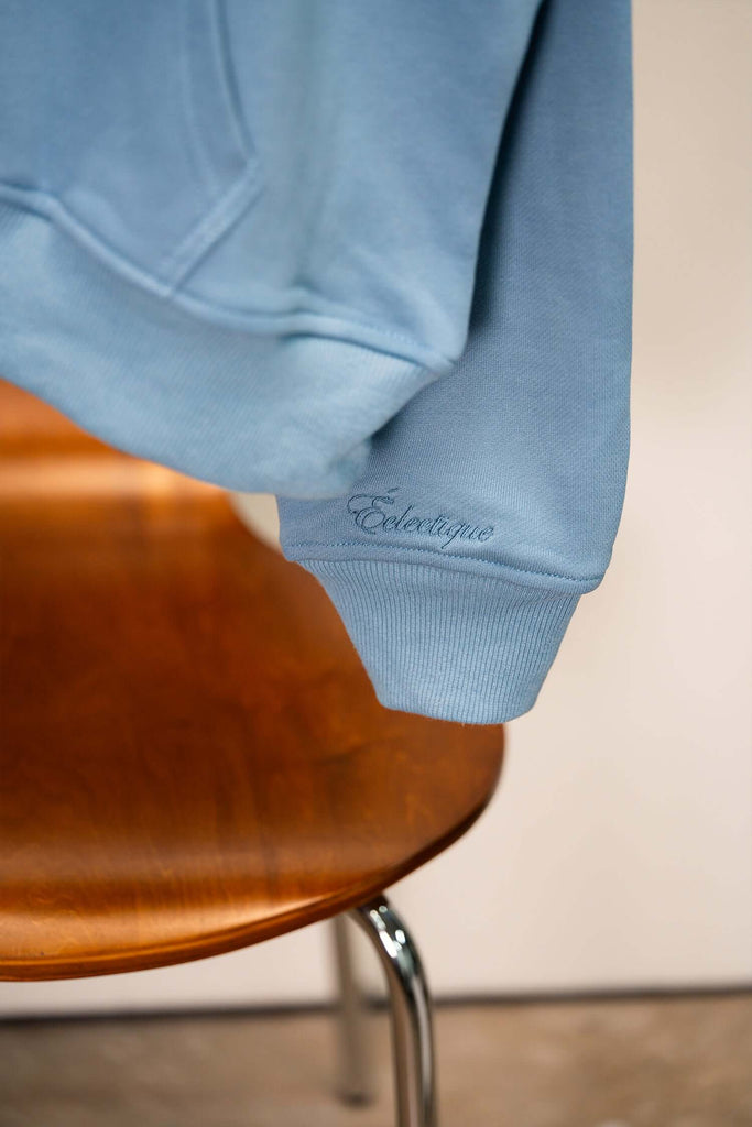 Lightweight Terry Hoodie with Script Logo - View 2