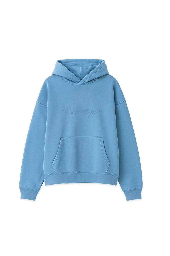 Lightweight Terry Hoodie with Script Logo - View 2