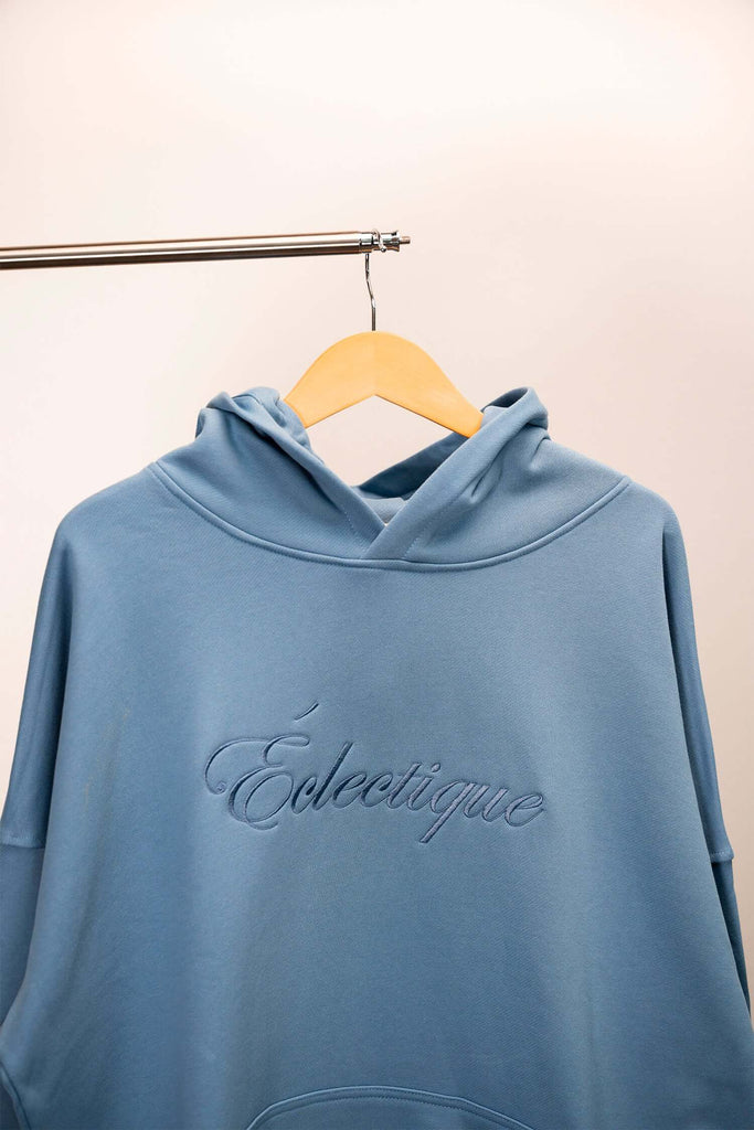 Lightweight Terry Hoodie with Script Logo - View 2