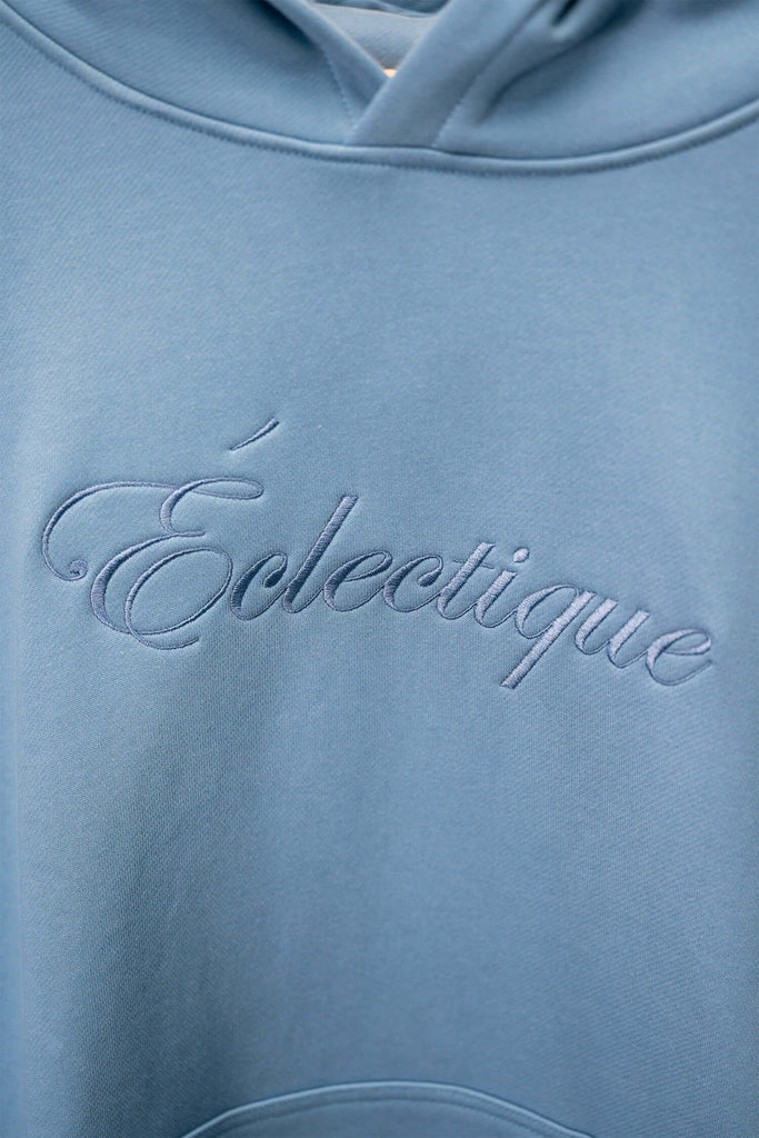Lightweight Terry Hoodie with Script Logo - View 2