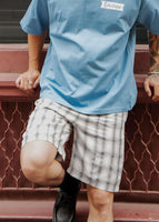 thumbnail for Tailored Monotone Plaid Shorts