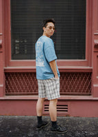 thumbnail for Tailored Monotone Plaid Shorts
