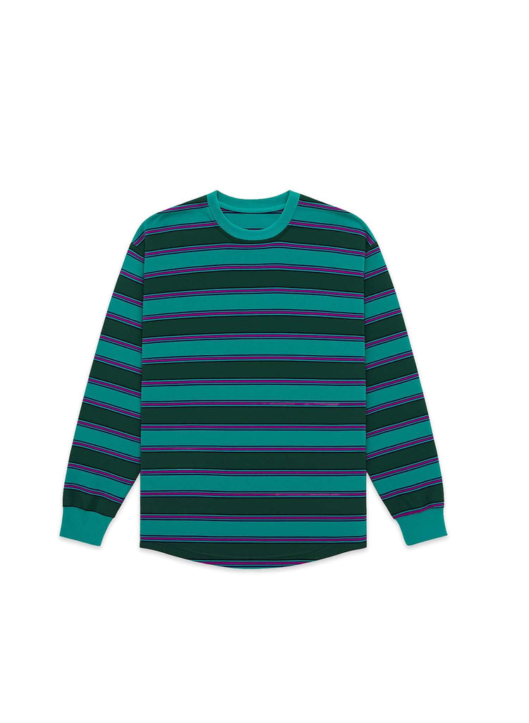 Long Sleeve T-shirt in Emerald Drift - View 1