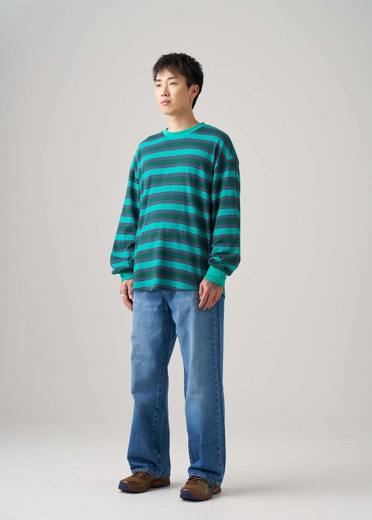 Long Sleeve T-shirt in Emerald Drift - View 2