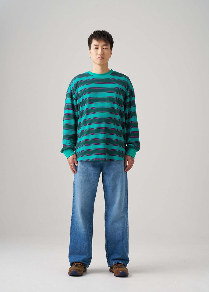 Long Sleeve T-shirt in Emerald Drift - View 2