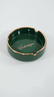 thumbnail for Ceramic Ashtray with Gold Trim