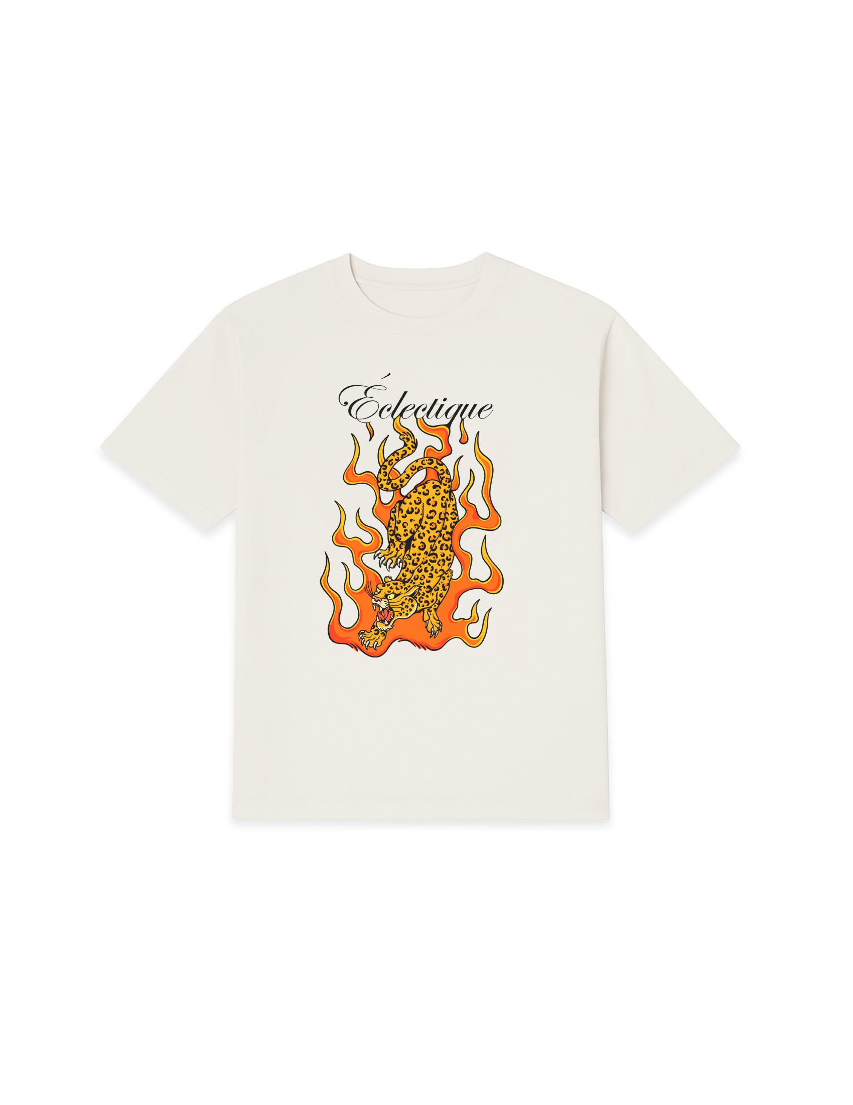 Flaming Jaguar Graphic T-shirt