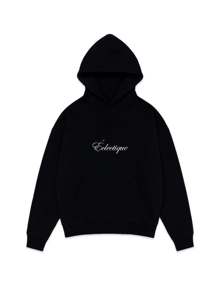 Midweight Cotton Hoodie with Script Logo - View 1