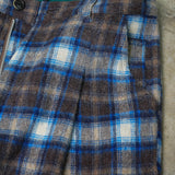 Mercer Plaid Pleated Pants