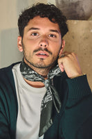 thumbnail for Green Silk Scarf in Mountain View Green