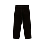 Back view of Pleated Corduroy Trousers showcasing tailored design and pockets.
