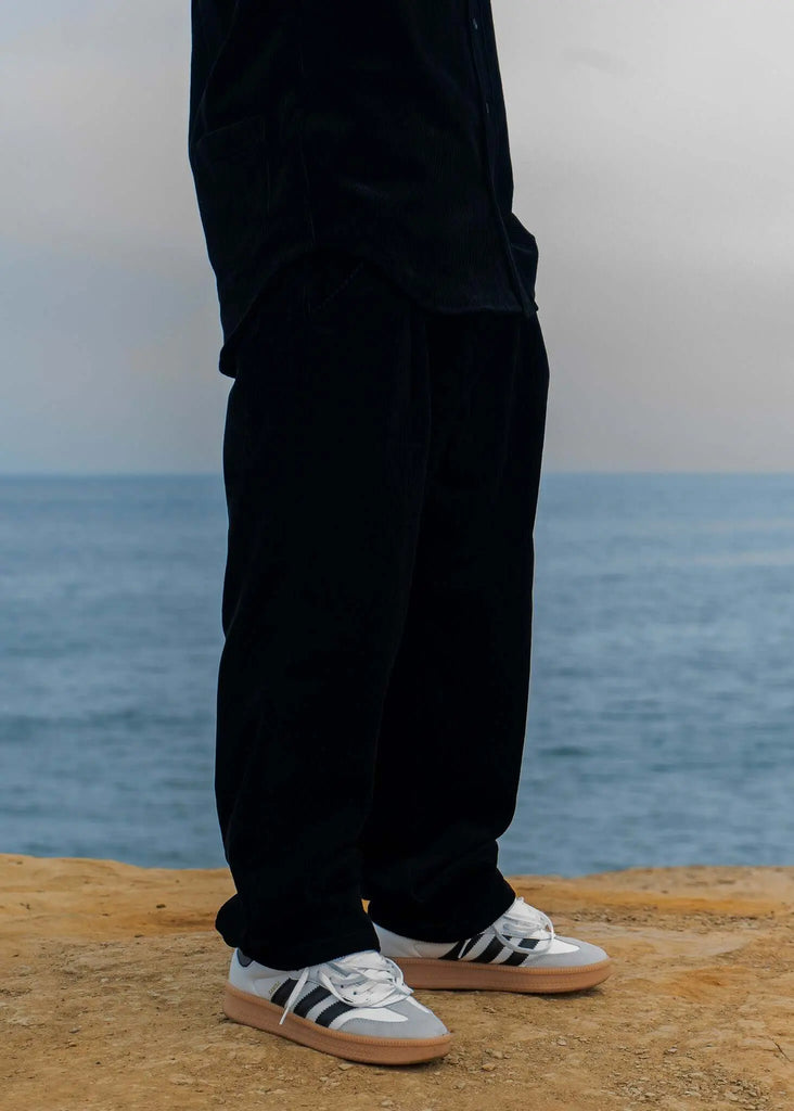 Pleated Corduroy Trousers - Mercer - View 2