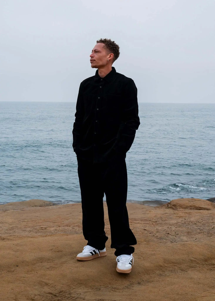 Pleated Corduroy Trousers - Mercer - View 2