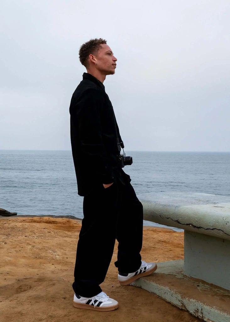 Pleated Corduroy Trousers - Mercer - View 2