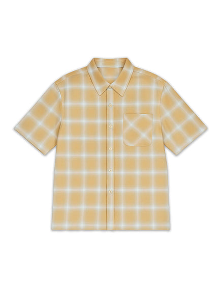 Ombre Plaid Shirt | Éclectique Gradient Yellow