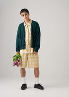 thumbnail for Ombre Plaid Shorts in Yellow