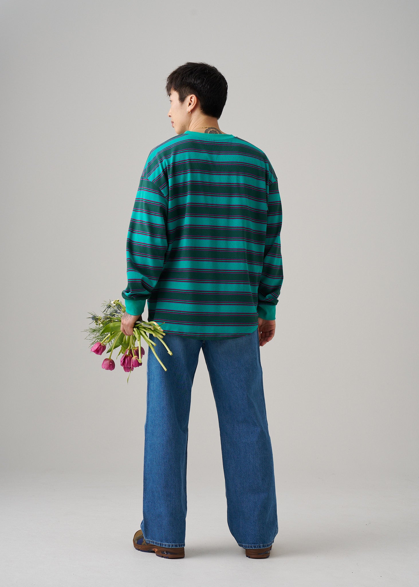 Emerald Drift Long Sleeve T-shirt Walk