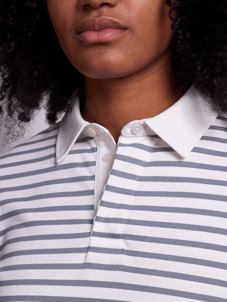Men's Striped Long Sleeve Rugby Shirt - View 2