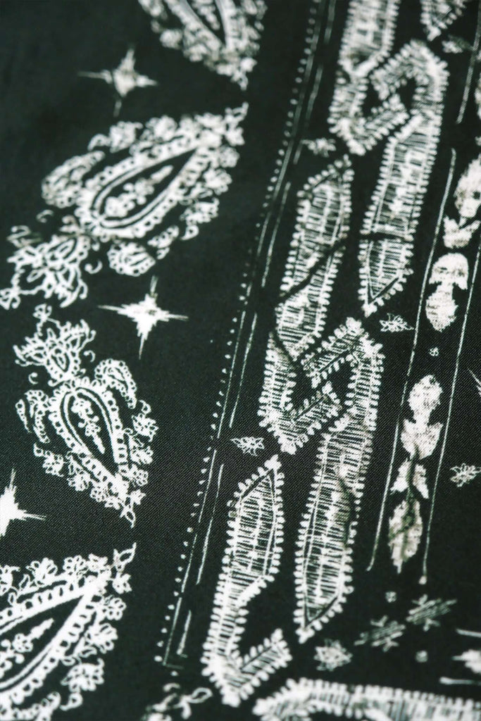 Green Silk Scarf in Mountain View Green - View 2