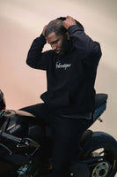 thumbnail for Midweight Cotton Hoodie with Script Logo