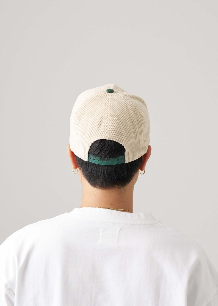 Two Tone Snapback Hat in Green & Natural - View 2