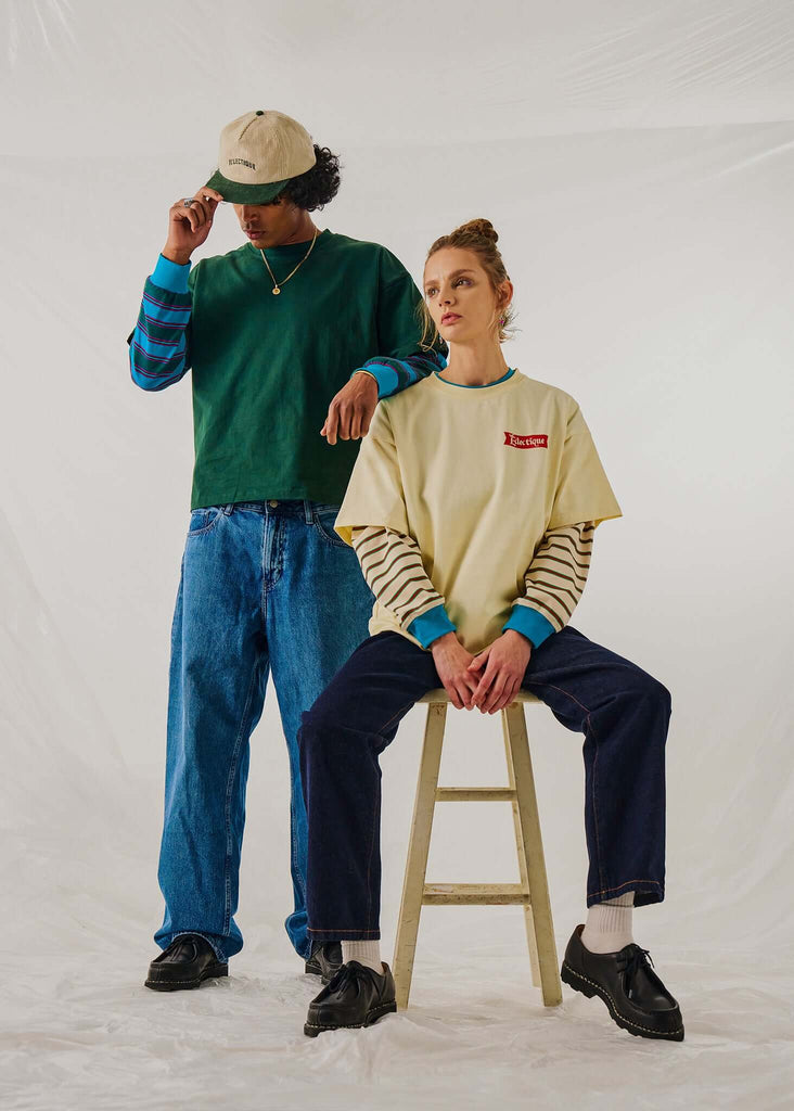 Long Sleeve T-shirt in Twofold Drift - View 2