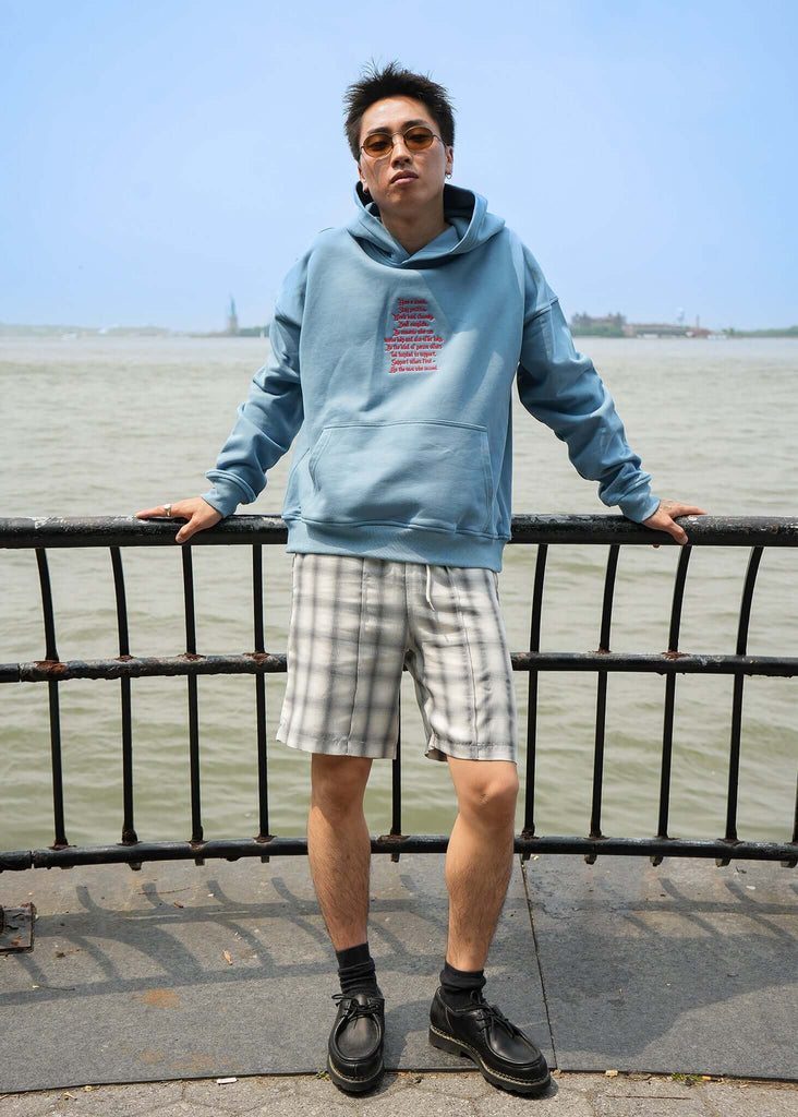 Lightweight Terry Hoodie - Words Of Wisdom - View 2